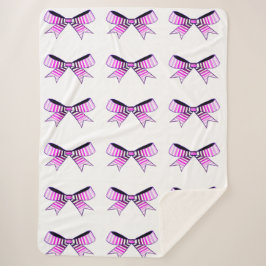 Manta Sherpa Barcos rosados Sherpa Blanket