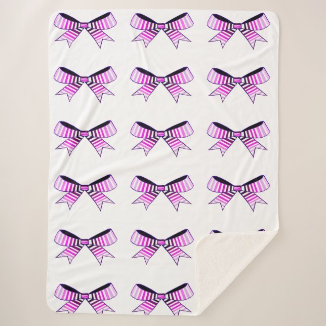 Manta Sherpa Barcos rosados Sherpa Blanket (Anverso)