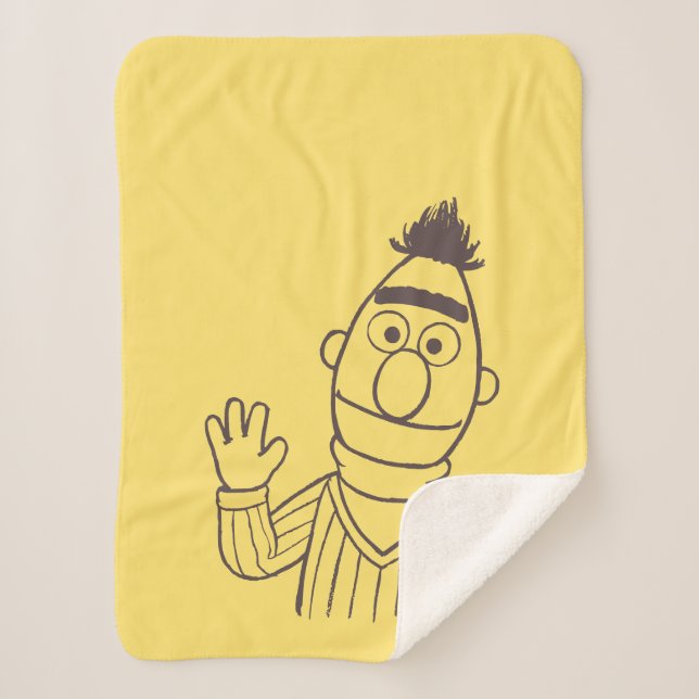 Manta Sherpa Barrio Sésamo | Bert (Anverso)