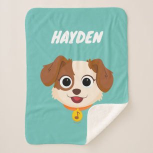 Manta Sherpa Barrio Sésamo Cara de tango Añadir su nombre