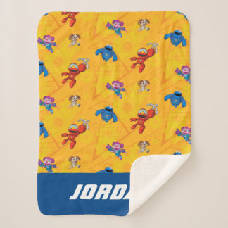 Manta Sherpa Barrio Sésamo | Edificios Mecha | Añadir nombre