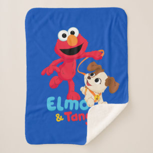 Manta Sherpa Barrio Sésamo   Ejecución de Elmo y Tango