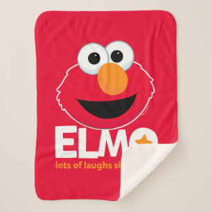 Manta Sherpa Barrio Sésamo Elmo Lots of Laughs Desde 1984