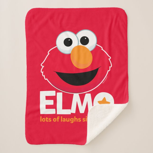 Manta Sherpa Barrio Sésamo | Elmo Lots of Laughs Desde 1984 (Anverso)