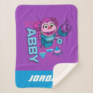 Manta Sherpa Barrio Sésamo Mecha Builders Abby Añadir nombr