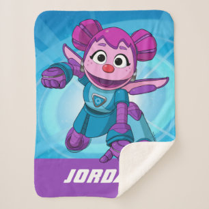 Manta Sherpa Barrio Sésamo   Mecha Builders Abby   Añadir nombr