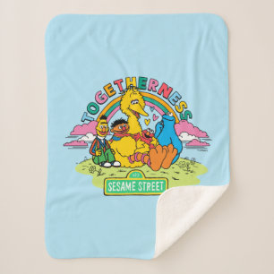 Manta Sherpa Barrio Sésamo Multitud
