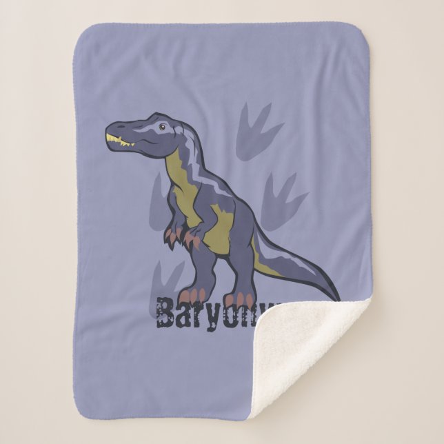Manta Sherpa Baryonyx azul (Anverso)