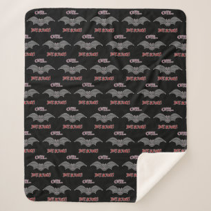 Manta Sherpa Bat lindo pero asustado
