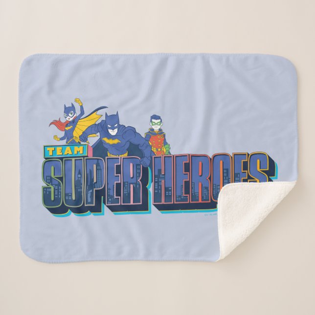 Manta Sherpa Batman | Superhéroes de equipo (Anverso (horizontal))