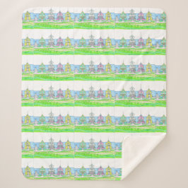 Manta Sherpa Beach Cottage 2 Sherpa Blanket