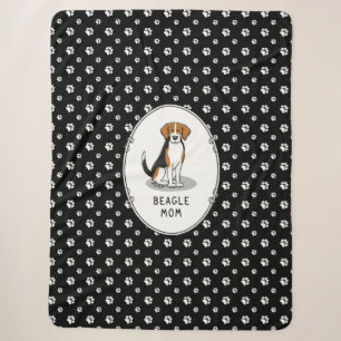 Manta Sherpa Beagle Mom (tres colores 3) Perro Cute Dog Mom
