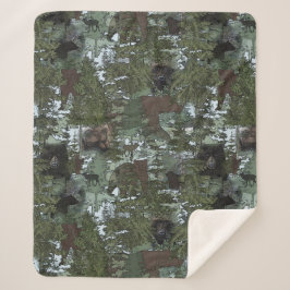 Manta Sherpa Bears in the Beautiful Woods