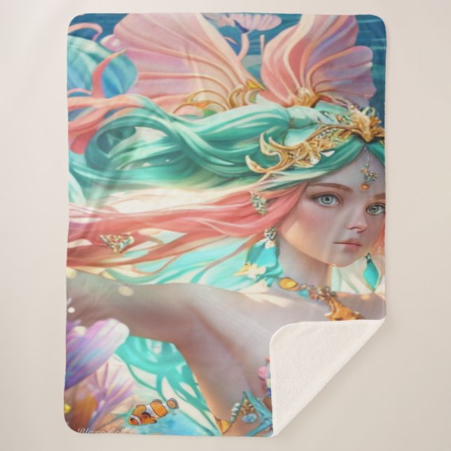 Manta Sherpa Beautiful queen  (Anverso)