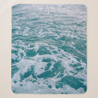 Manta Sherpa Beautiful sea marble waves texturehipster,backgrou