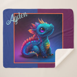 Manta Sherpa Bebé con dibujos animados lindo Sherpa Blanket