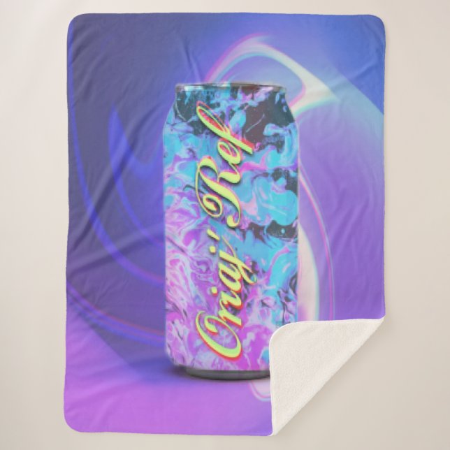 Manta Sherpa Bebida fría (Anverso)