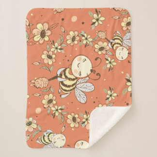 Manta Sherpa Bee Painting