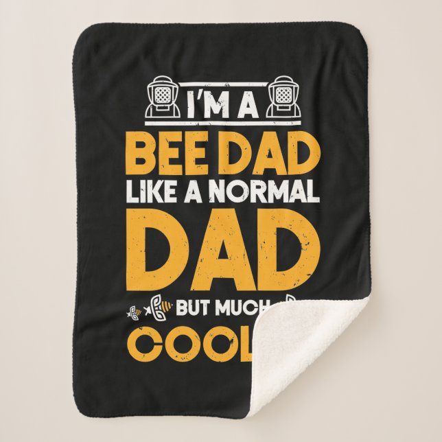 Manta Sherpa Beekeeper Gift | Soy Un Papá Abeja (Anverso)