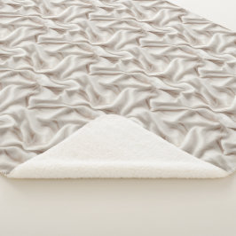 Manta Sherpa beige neutro, crema y marfil