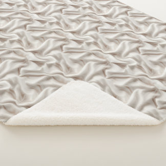Manta Sherpa beige neutro, crema y marfil