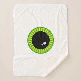 Manta Sherpa Béisbol verde grande divertido