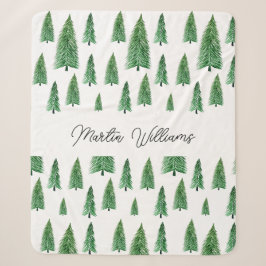 Manta Sherpa Belleza personalizada de país de vacaciones de inv