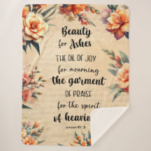 Belleza Por Cenizas, Isaías 63:1, Cristiano Floral