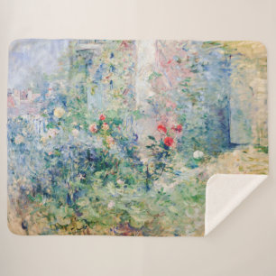 Manta Sherpa Berthe Morisot - El jardín de Bougival