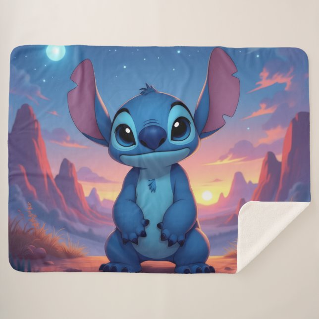 Manta Sherpa Beste Freunde fürs Leben – Lilo & Stitch   (Anverso (horizontal))
