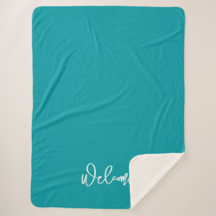 Manta Sherpa Bienvenidos a Blue Green