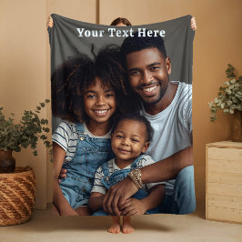Manta Sherpa Birthday Gift for Dad Sherpa Blankets Photo Text