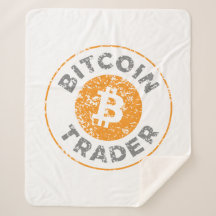 Bitcoin Trader Grunge Text Circle Esquema Blanco