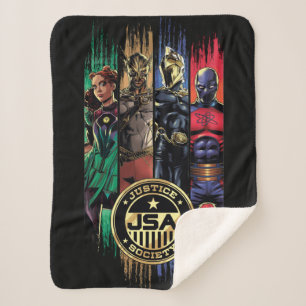 Manta Sherpa Black Adam Justice Society Heroes In Stripes