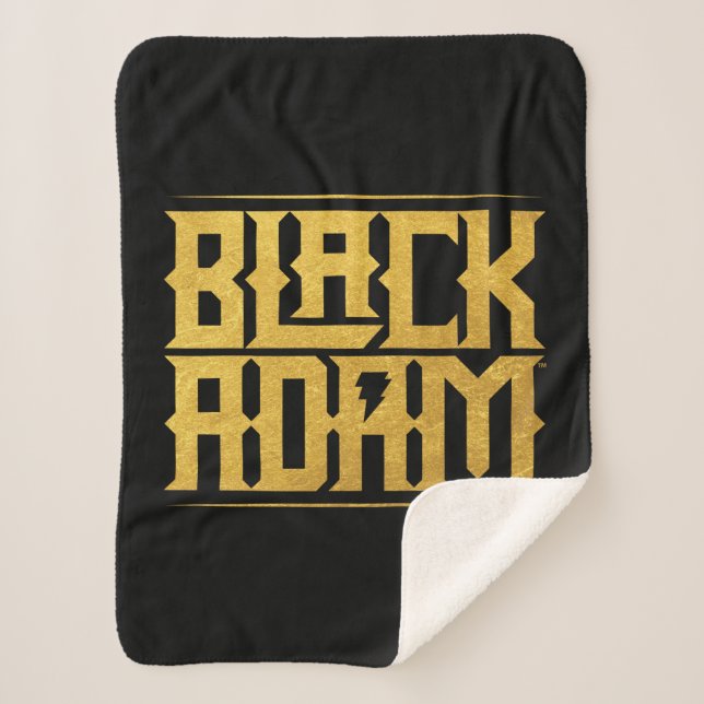 Manta Sherpa Black Adam Stacked Name Graphic (Anverso)