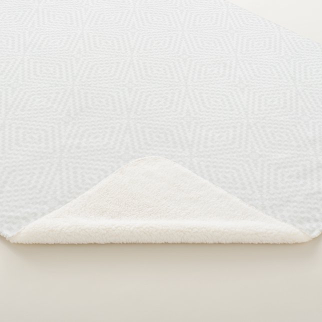 Manta Sherpa Blanco sólido texturado. (3/4)