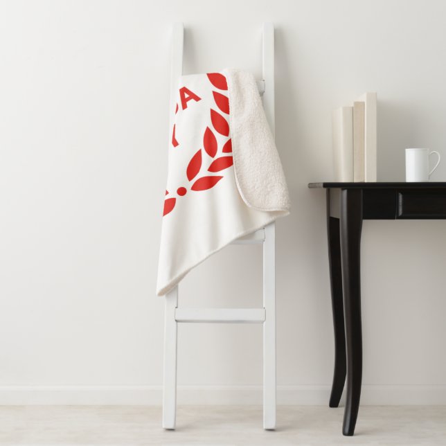 Manta Sherpa Blanket Wreath Sherpa (In situ)