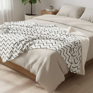Manta Sherpa blanket zigzag geometric