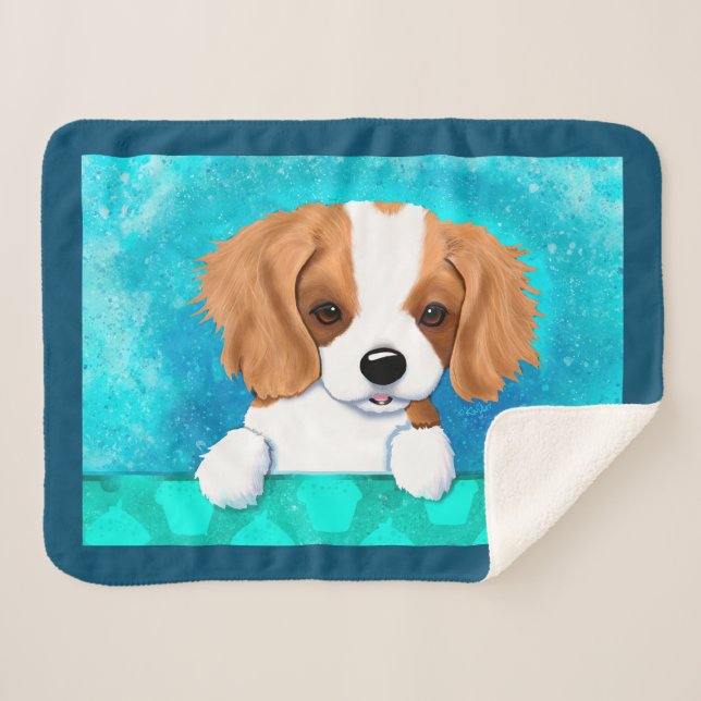 Manta Sherpa Blenheim Cavalier Spaniel Puppy (Anverso (horizontal))