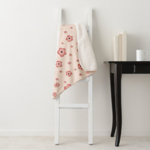 Manta Sherpa Blogger Bliss Naranja Pink Small Sherpa Blanket