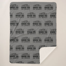 Manta Sherpa Bloom donde te plantan