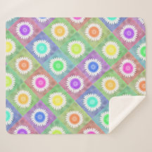 Blossoms Sherpa Blanket