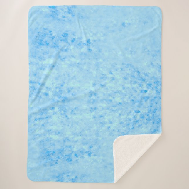 Manta Sherpa Blue Cloud Blanket (Anverso)
