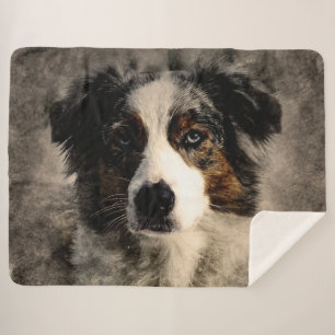 Manta Sherpa Blue Collie