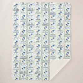 Manta Sherpa Blue Cove