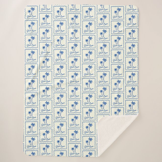 Manta Sherpa Blue Cove (Anverso)