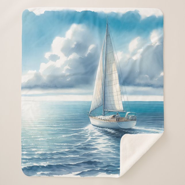 Manta Sherpa Blue Horizon Solitary Sailboat (Anverso)