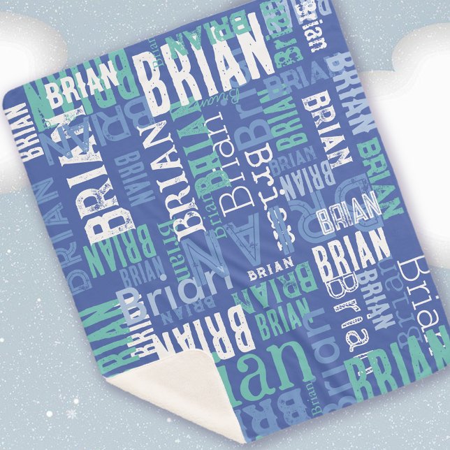 Manta Sherpa Blue Hues Sherpa Blanket (Subido por el creador)