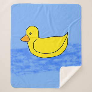 Manta Sherpa Blue Popcorn Anime Ducky