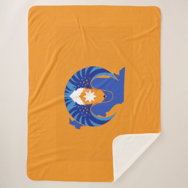 Manta Sherpa Blue Wing Alliance Missouri Rebel Blanket  (Anverso)